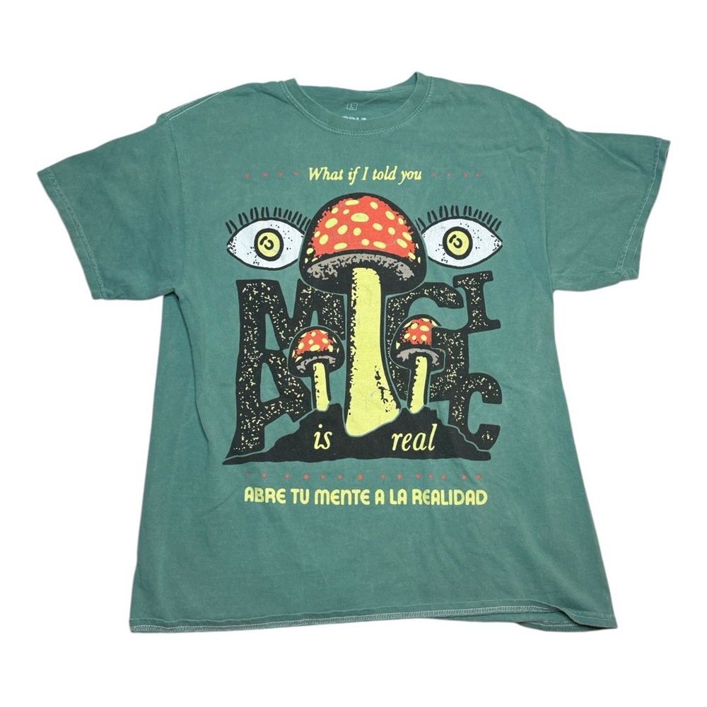 Urban Outfitters Psychedelic Green Shirt Size Large